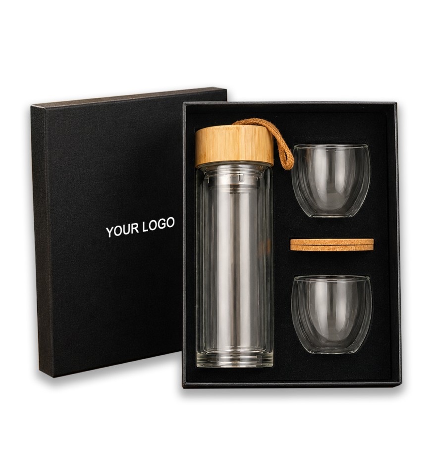 Glass Bottle & Glass Cup