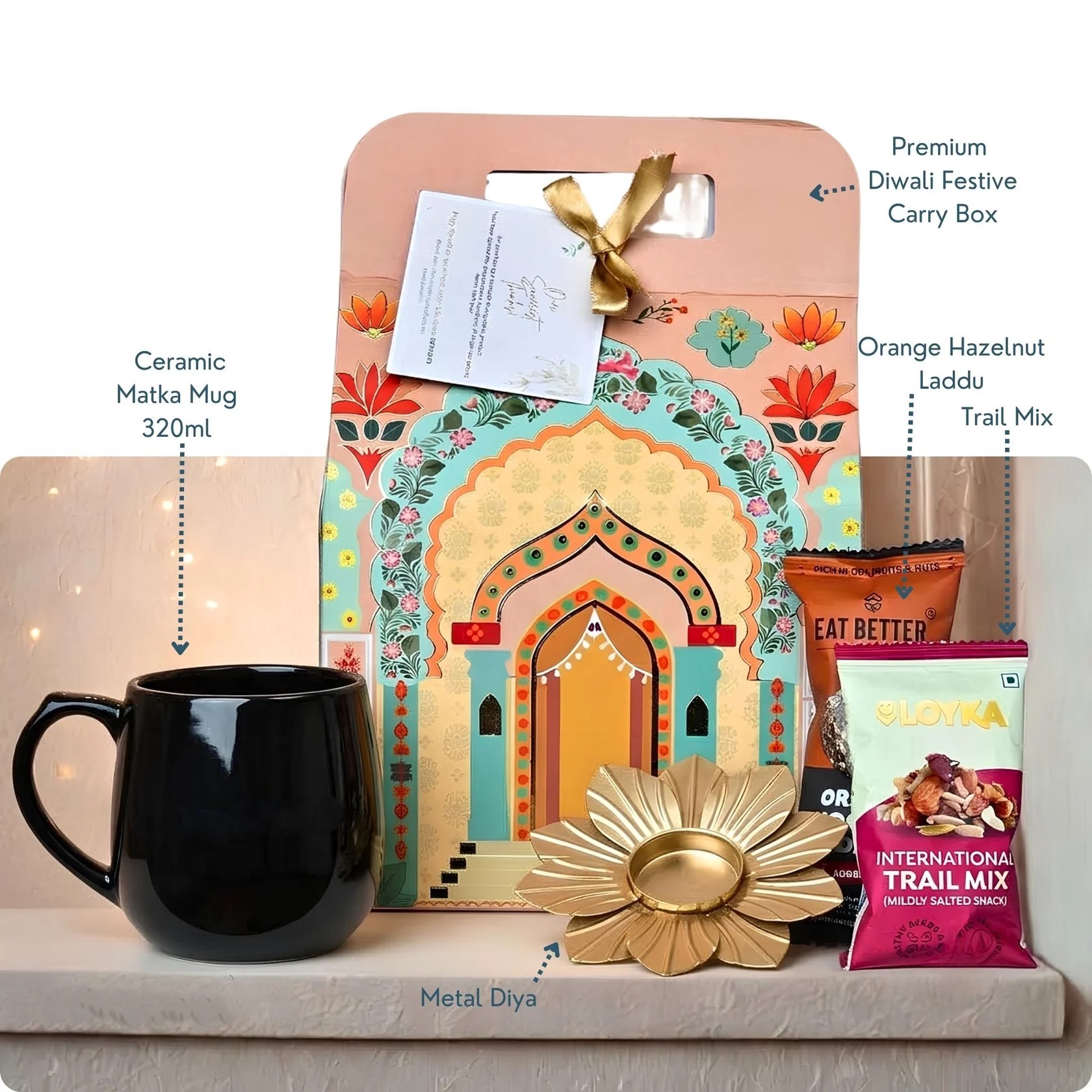 Budget Friendly Pastel Diwali Gift Hamper